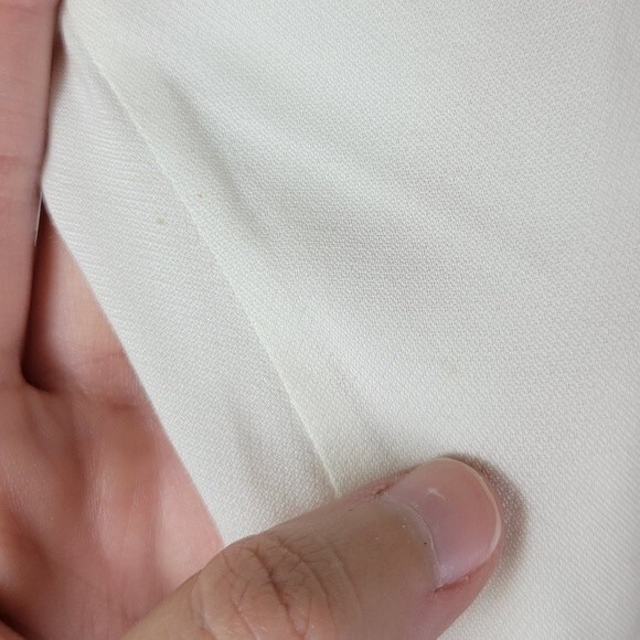 Apiece Apart ivory clasp open front neck long sleeve blouse - Picture 11 of 12